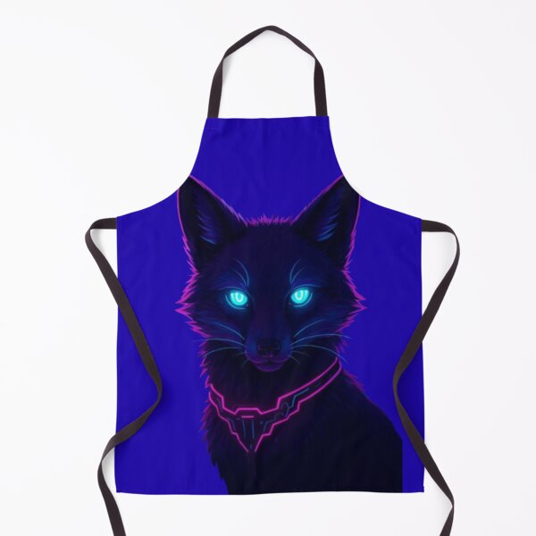 Item preview, Fox with Neon Eyes – Futuristic Digital Art designed and sold by Ulla22.