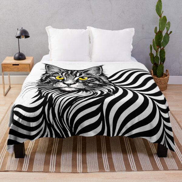 Item preview, Maine Coon Cat - Optical Illusion designed and sold by SeoulInkSoul.