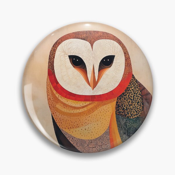 Item preview, A beautiful artistic design of a barn owl with a radial composition. designed and sold by HEMRO.
