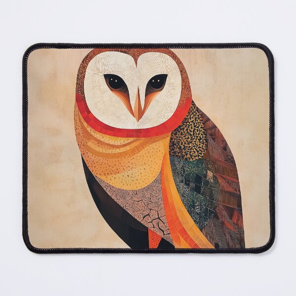 Item preview, A beautiful artistic design of a barn owl with a radial composition. designed and sold by HEMRO.