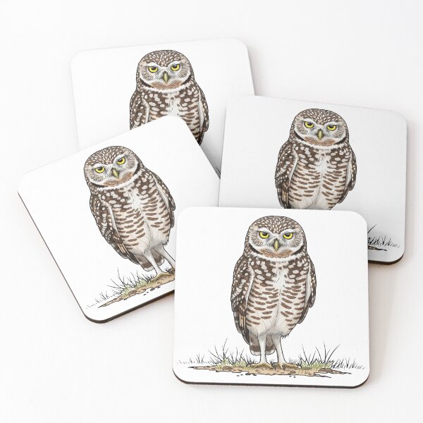 Item preview, Guardian of the Night The Burrowing Owl's Vigilance designed and sold by BrazilWildArt.