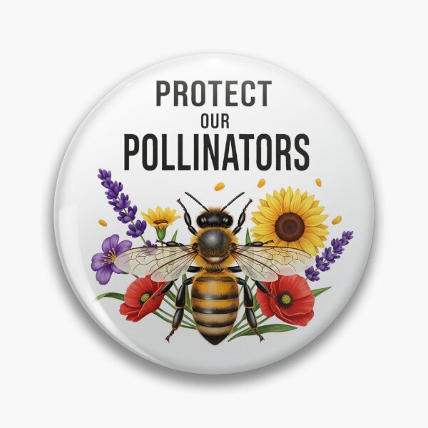 Item preview, Protect Our Pollinators - Bee & Floral Conservation Design designed and sold by ART-POD-PL.