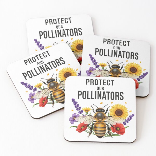 Item preview, Protect Our Pollinators - Bee & Floral Conservation Design designed and sold by ART-POD-PL.