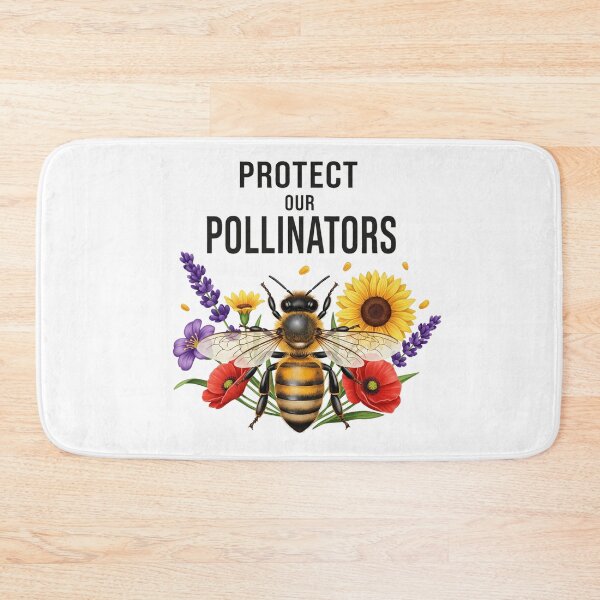 Item preview, Protect Our Pollinators - Bee & Floral Conservation Design designed and sold by ART-POD-PL.