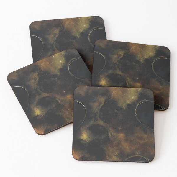 Item preview, Black and Gold Nebula designed and sold by ArtByElandria.