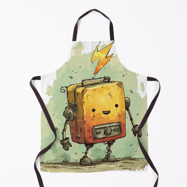 Item preview, Adorable Toaster Robot – Whimsical Steampunk Cartoon Character designed and sold by Moss and Moon Studio.