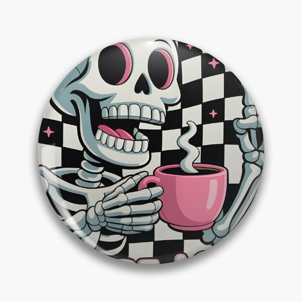 Artikelvorschau, Kaffeeskelett PNG - Schwarzer Humor entworfen und verkauft von Charlietule.