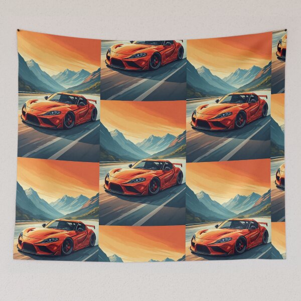 Item preview, Awesome Orange Sports Car Art design designed and sold by Aldrin Capco.