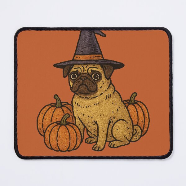 Item preview, Halloween Pug Witch designed and sold by FrictionMaxxing.