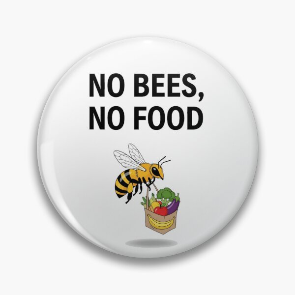 Item preview, No Bees, No Food - Environmental & Food Security Design designed and sold by ART-POD-PL.