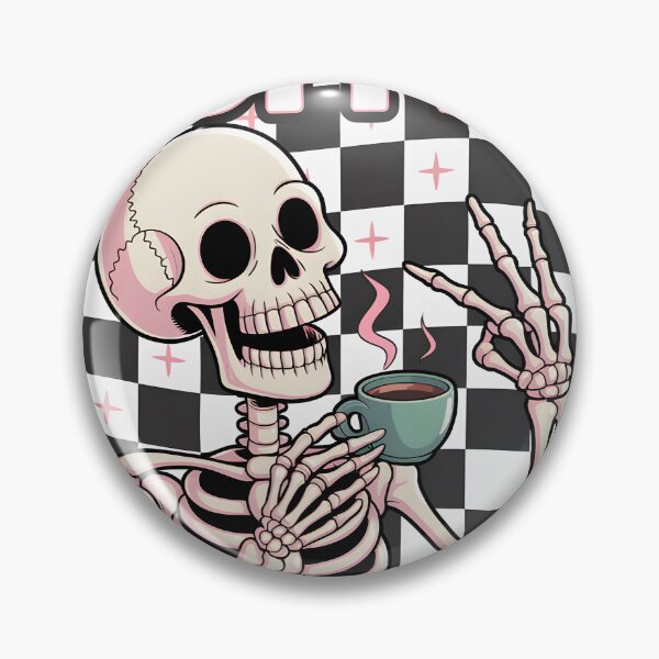 Item preview, Coffee Skeleton PNG - Retro Humor designed and sold by Charlietule.