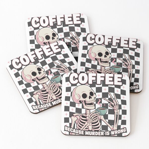 Item preview, Coffee Skeleton PNG - Retro Humor designed and sold by Charlietule.