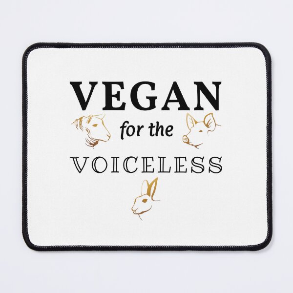 Item preview, Vegan for the Voiceless – Minimalist Rabbit, Pig & Sheep Design designed and sold by VirginieSan.