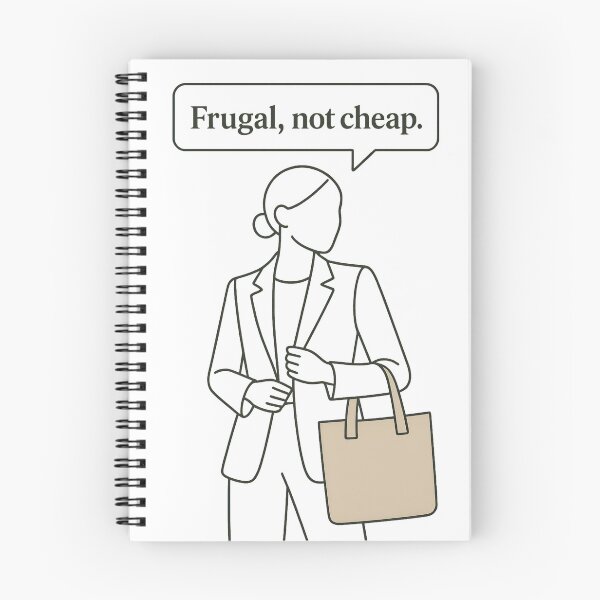 Item preview, Frugal Chic Meme Minimalist Design – Stylish & Subtle designed and sold by StickyGuys.
