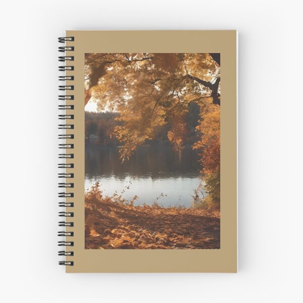 Item preview, Autumn Fall Lake Scene Wall Clock, Coffee Mug & Shower Curtain | Peaceful Nature Home Decor & Seasonal Gift Collection designed and sold by CertainTees Clothing & Accessories .
