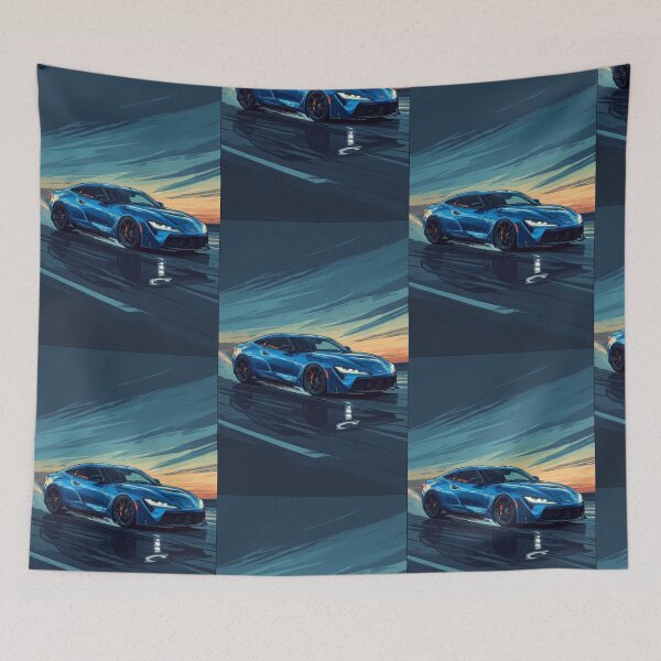 Item preview, Stylish Blue Exotic Sports Racing Car Art Design designed and sold by Aldrin Capco.