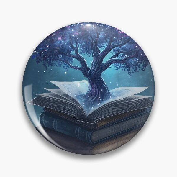 Item preview, Books and Tree of Life at Night designed and sold by The Dream Lab.