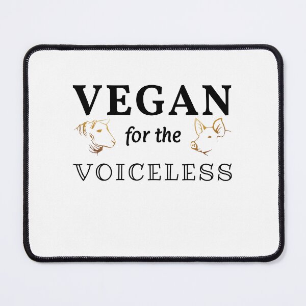 Item preview, Vegan for the Voiceless – Minimalist Pig & Sheep Design designed and sold by VirginieSan.