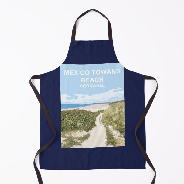Item preview, Mexico Towans Cornwall. St Ives Bay Hayle Cornish gift Kernow Travel location poster designed and sold by BarbaraGlebska.