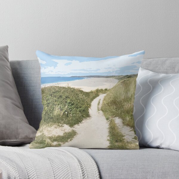 Item preview, Mexico Towans Cornwall. St Ives Bay Hayle Cornish gift Kernow Travel location poster  designed and sold by BarbaraGlebska.