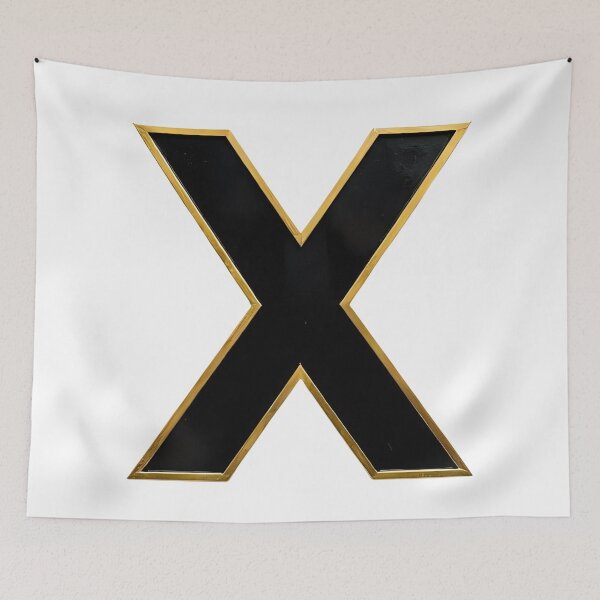 Item preview,  Letter X – Gold & Black Elegance designed and sold by RAKO13.