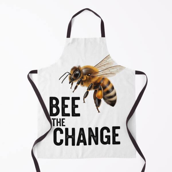 Item preview, Bee The Change - Inspirational Bee Slogan Design designed and sold by ART-POD-PL.