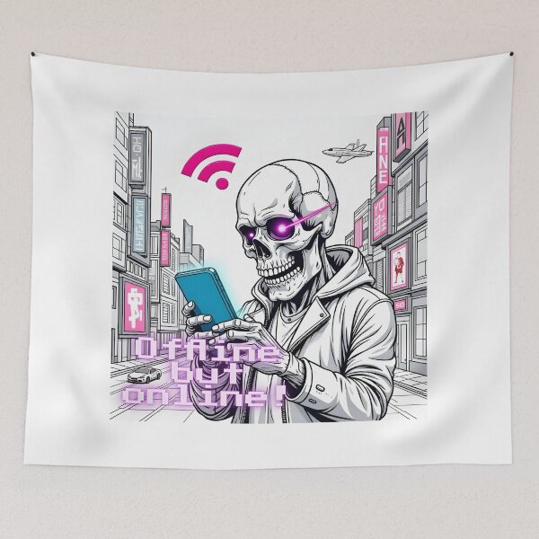 Item preview, The Digital Ghost-Always connected. Never present  designed and sold by PixelInfinite.