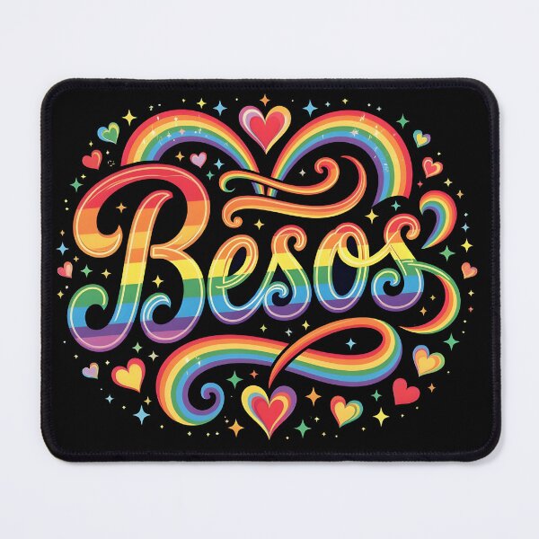 Item preview, Besos - Rainbow Gay Pride LGBT Design designed and sold by Warriorgal.