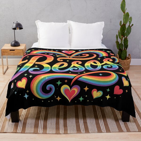 Item preview, Besos - Diseño LGBT del Orgullo Gay del Arco Iris designed and sold by Warriorgal.