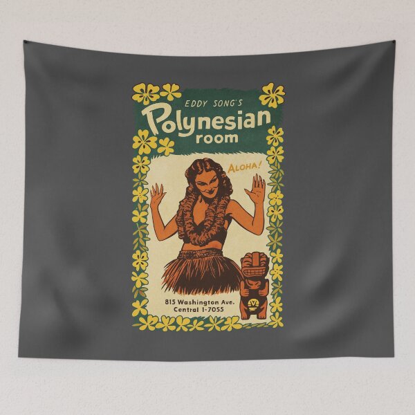 Item preview, Vintage Tropical Paradise Dive Bar designed and sold by Kujo Dangerous Vintage.