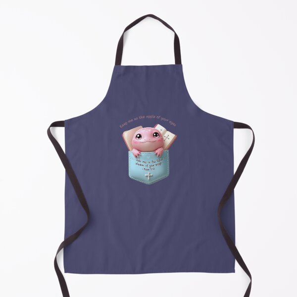 Item preview, Kawaii Axolotl Psalm 17:8 – Christian Mental Health & Faith Pocket Encouragement Design designed and sold by AmenAlways.