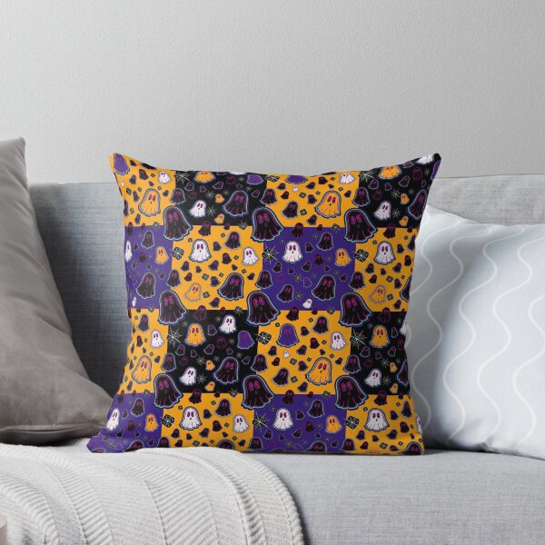 Item preview, Ghosts Pattern | Purple Black Orange | Halloween designed and sold by MKDesignsArts.