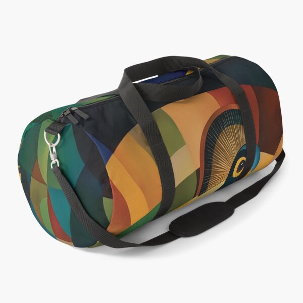 Item preview, Orphism style design of a peacock with abstract geometric shapes. designed and sold by HEMRO.