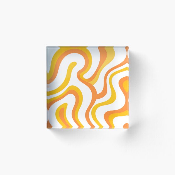 Aperçu de l'œuvre Motif rétro minimaliste tourbillonnant vintage Pucci créée et vendue par StickyGuys.