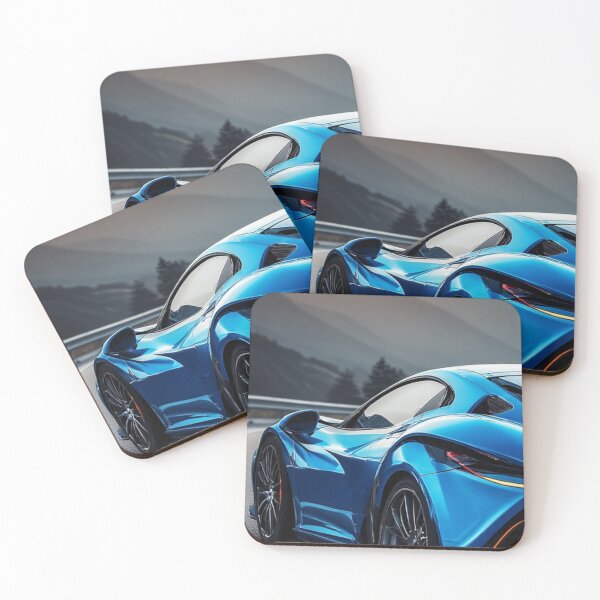 Item preview, Futuristic Blue Supercar Artwork Illustration designed and sold by Aldrin Capco.
