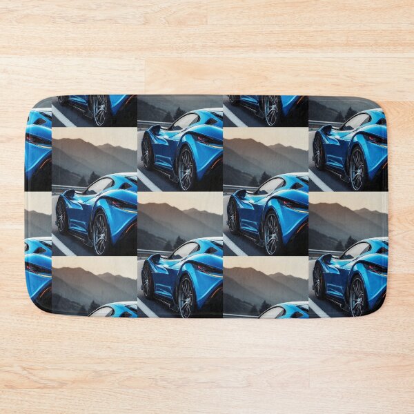 Item preview, Futuristic Blue Supercar Artwork Illustration designed and sold by Aldrin Capco.