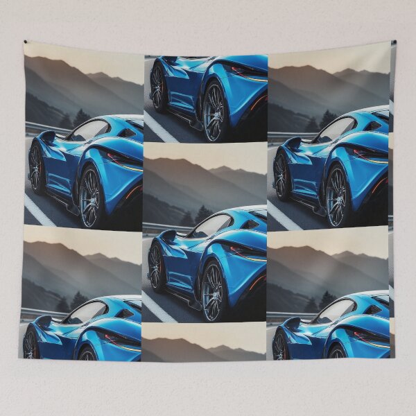 Item preview, Futuristic Blue Supercar Artwork Illustration designed and sold by Aldrin Capco.