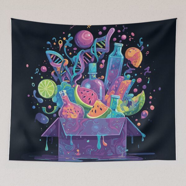 Item preview, Cosmic Watermelon Explosion – Surreal Science Fantasy Art designed and sold by Moss and Moon Studio.