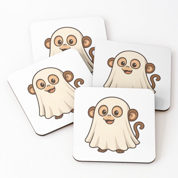 Item preview, Monkey Boo Ghost Halloween Gifts designed and sold by Prints-by-Olaf.