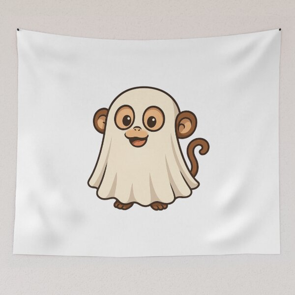 Item preview, Monkey Boo Ghost Halloween Gifts designed and sold by Prints-by-Olaf.