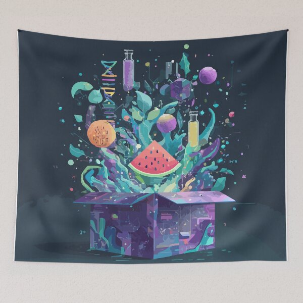 Item preview, Cosmic Watermelon Explosion – Surreal Science Fantasy Art designed and sold by Moss and Moon Studio.