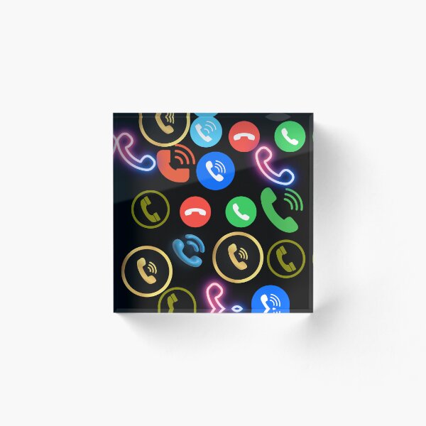 Item preview, Colourful phone call icon patterns designed and sold by Cre8Gift.