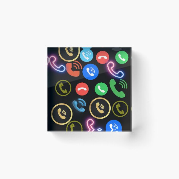 Item preview, Colourful phone call icon patterns designed and sold by Cre8Gift.