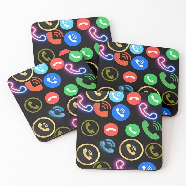 Item preview, Colourful phone call icon patterns designed and sold by Cre8Gift.