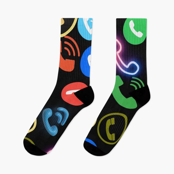 Item preview, Colourful phone call icon patterns designed and sold by Cre8Gift.
