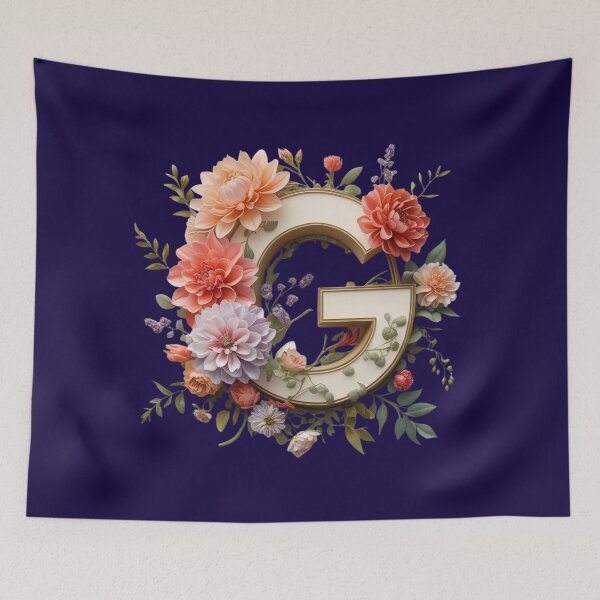 Item preview, Elegant Floral Monogram Letter G – Botanical Initial with Peonies, Roses & Dahlias | Personalized Gift & Feminine Decor designed and sold by AmenAlways.