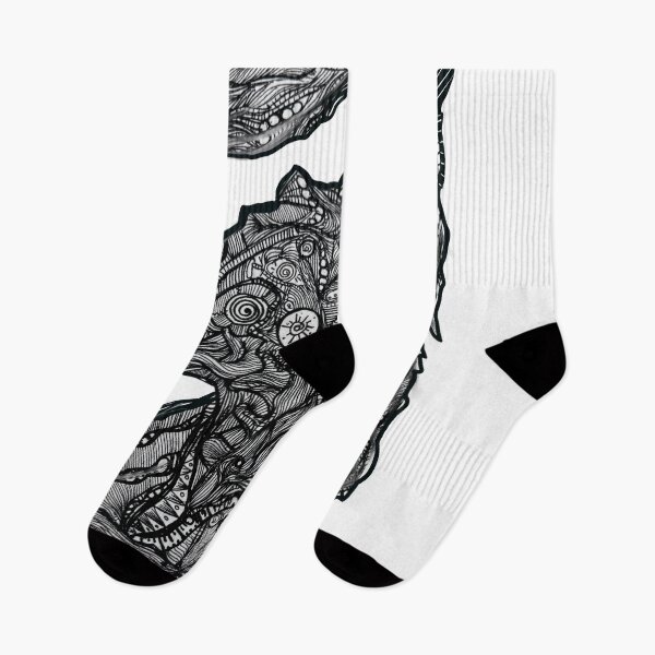 Item preview, Abstract black and white psychedelic drawing full of intricate lines, spirals designed and sold by Занурюйся.