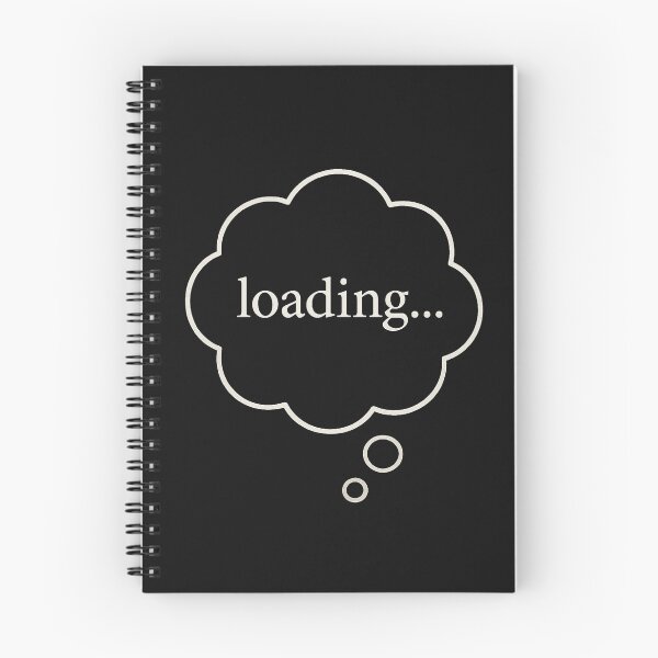 Item preview, "Loading Thought Bubble – Minimalist Existential Design" designed and sold by notokstudio.