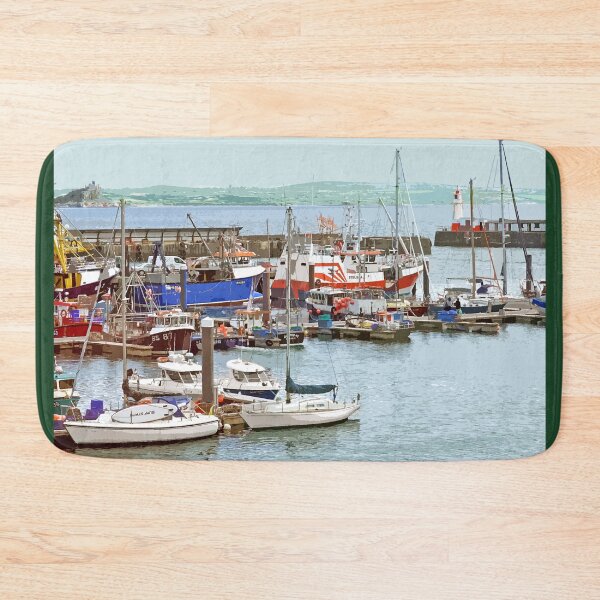 Item preview, Newlyn Cornwall.PenzanceCornish gift Kernow Travel location poster  designed and sold by BarbaraGlebska.