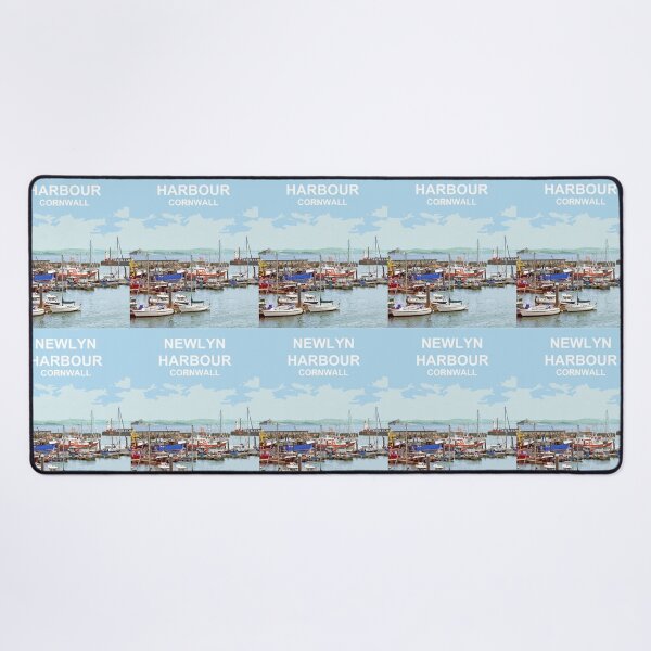 Item preview, Newlyn Cornwall.PenzanceCornish gift Kernow Travel location poster designed and sold by BarbaraGlebska.